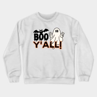 Funny Halloween Celebratory Saying Gift - Boo Y'all! Crewneck Sweatshirt